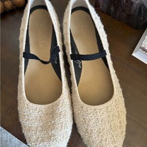 Rothy's Textured Cream Flats